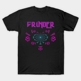 Grinder Heart Design T Shirt T-Shirt